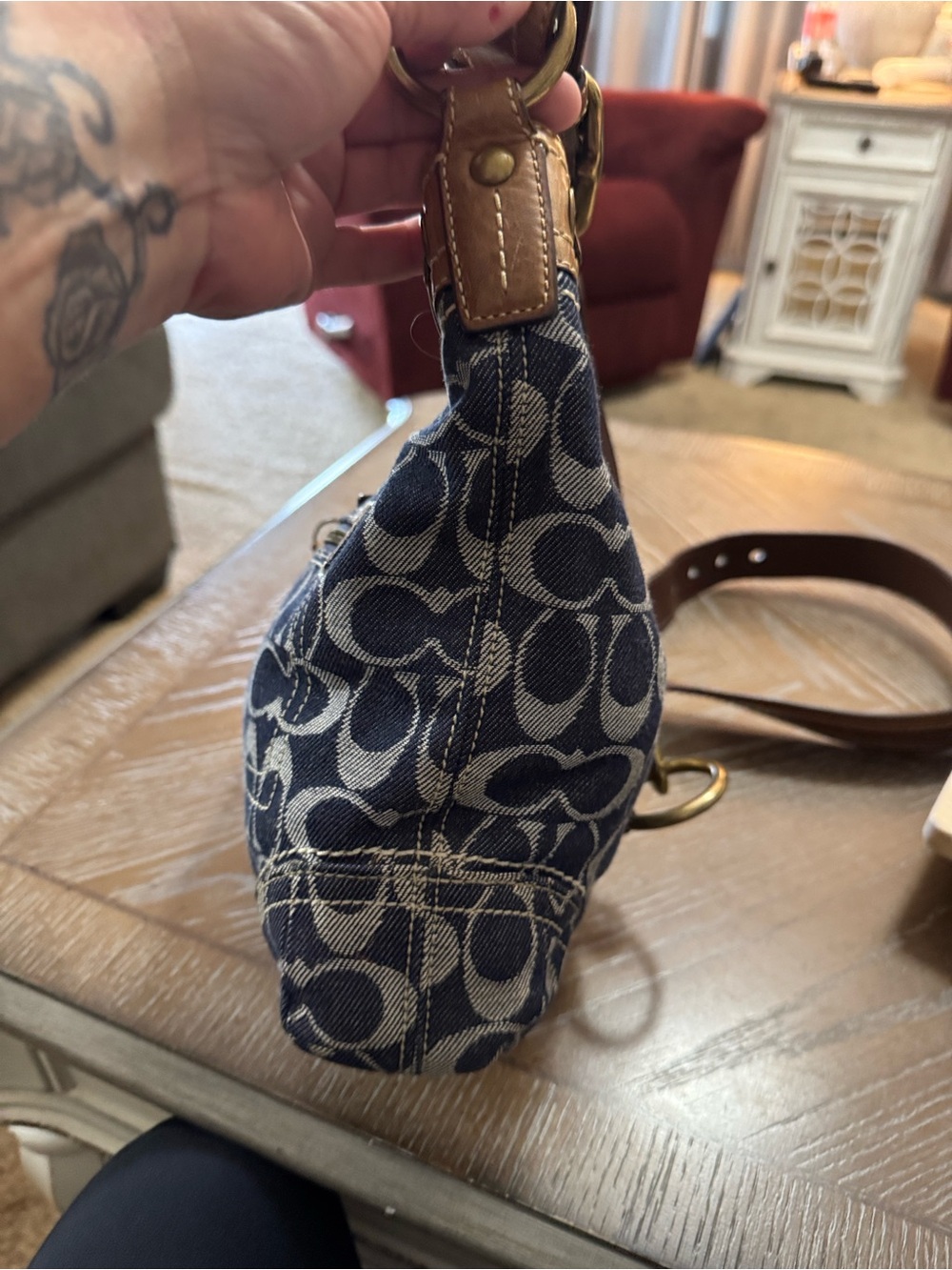 Vintage Coach Limited Edition denim bag, model F06K-10406! - Picture 7 of 16